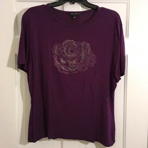St. John Purple Rose T-Shirt